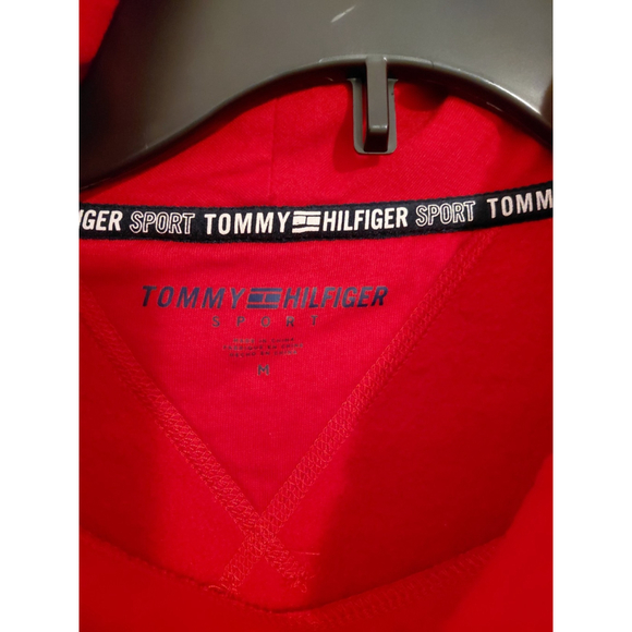 Tommy Hilfiger Men's Modern Fit Sport Cowl Neck Pullover Sweater Red EUC - Picture 3 of 4